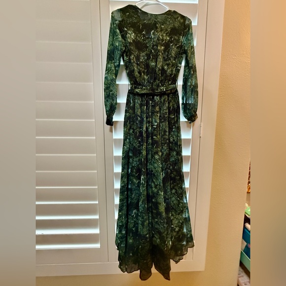 Ivy City Co Green Watercolor Maxi Dress Size XXS - Picture 5 of 5